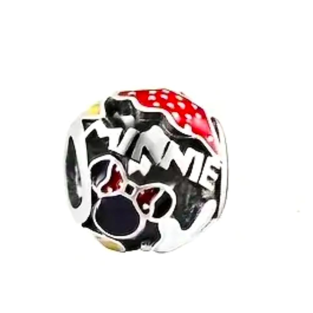 Minnie Mouse Spacer Charm For Charm Bracelets & Most Others-NEW